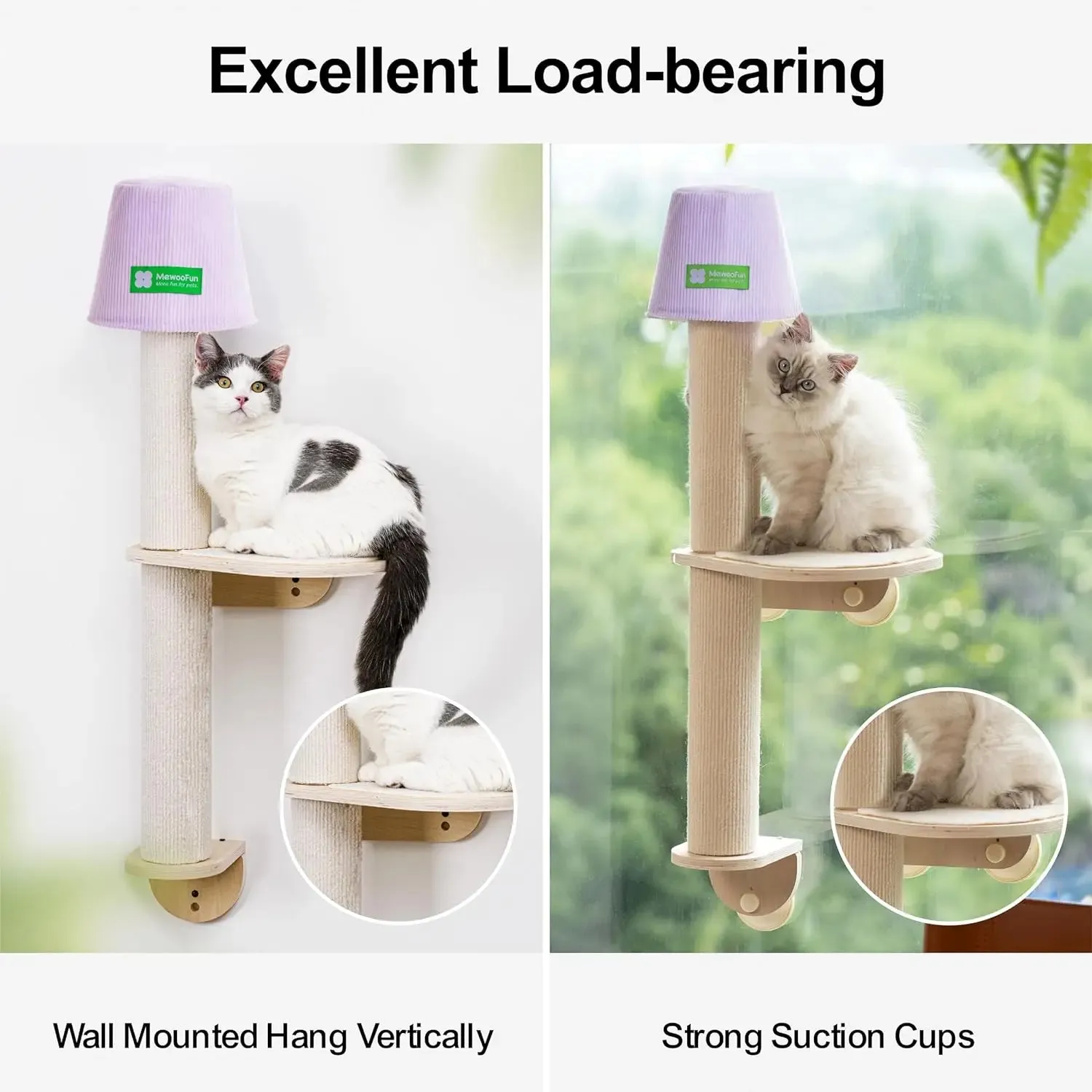 Lamp Shape Window Perch with Scratching Post