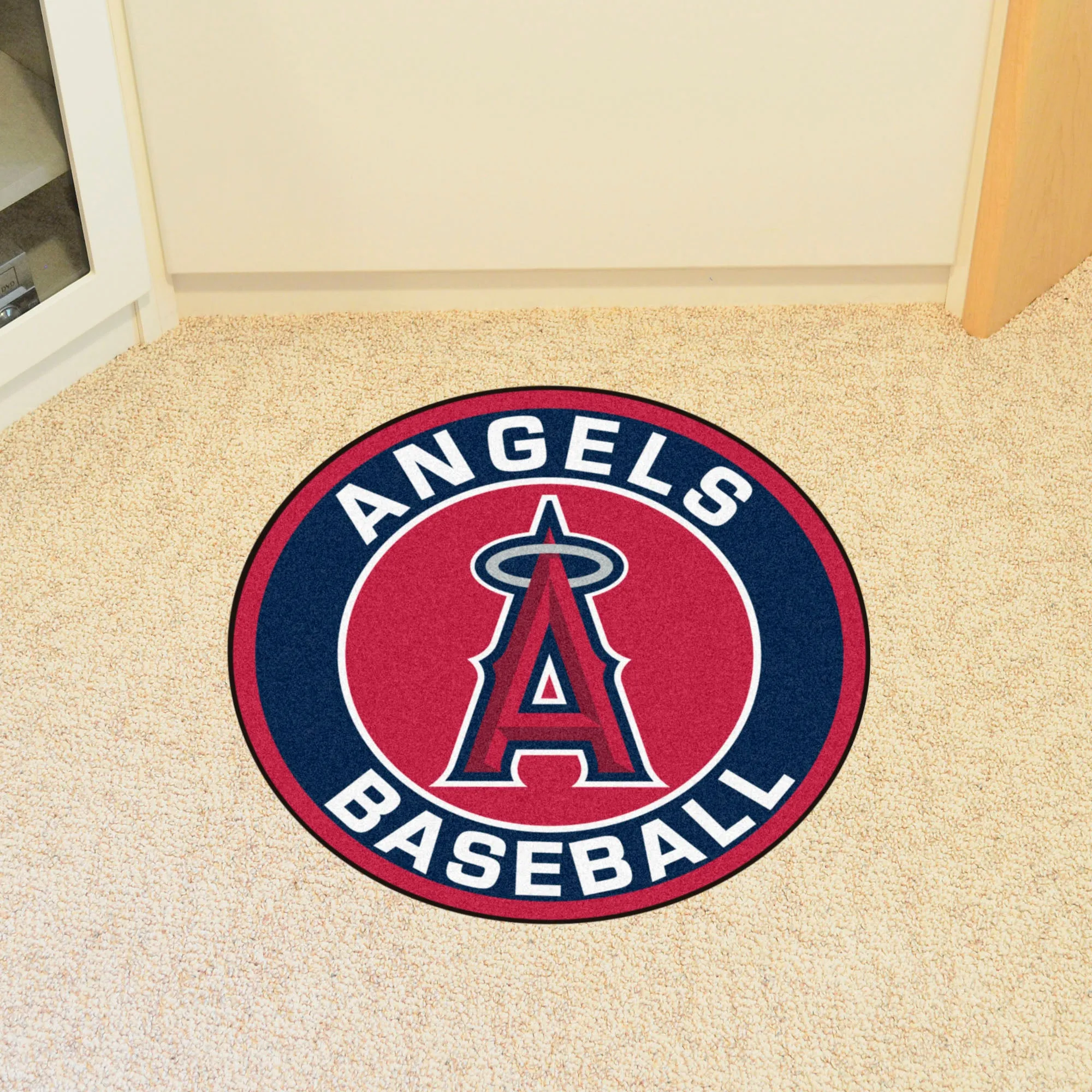 Los Angeles Angels Roundel Rug - 27in. Diameter