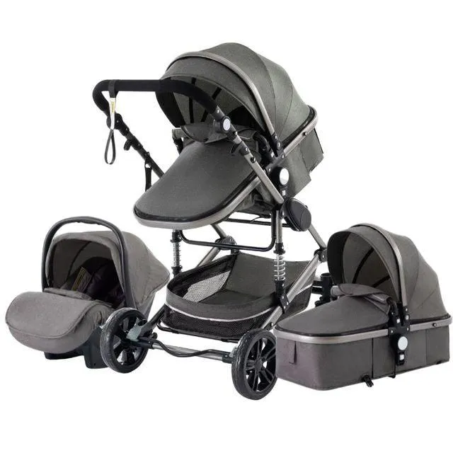 Luxury 3-in-1 Baby Stroller