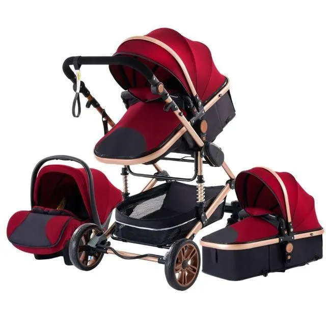 Luxury 3-in-1 Baby Stroller