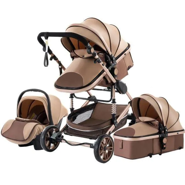 Luxury 3-in-1 Baby Stroller