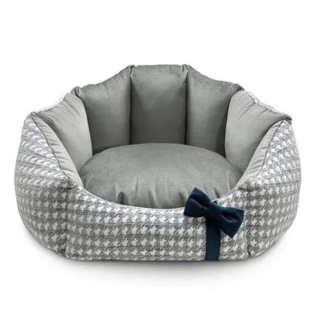 Luxury Glamour Pet Bed by Oh Charlie - Grey