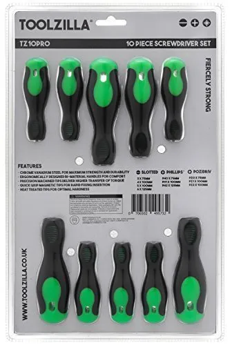 Lzilla Screwdriver Set 10 Piece Magnetic Screwdriver L Set For  Hand