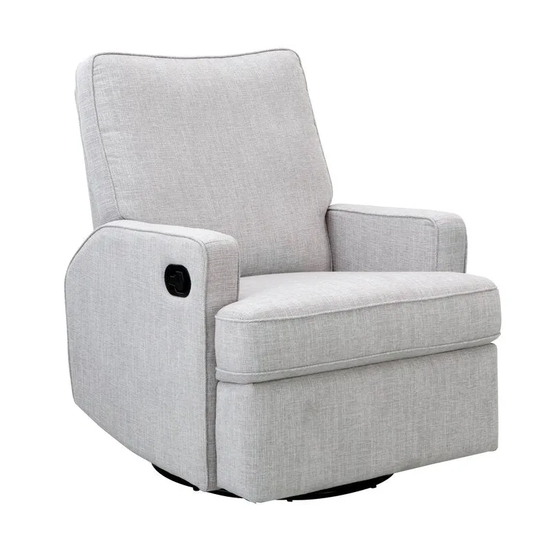 Madison Swivel Glider Recliner Chair - Pebble