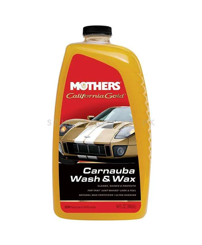 Mothers California Gold Carnuba Wash Wax - 1892ML (05674) - Car Glossy Shampoo Cleaning Agent