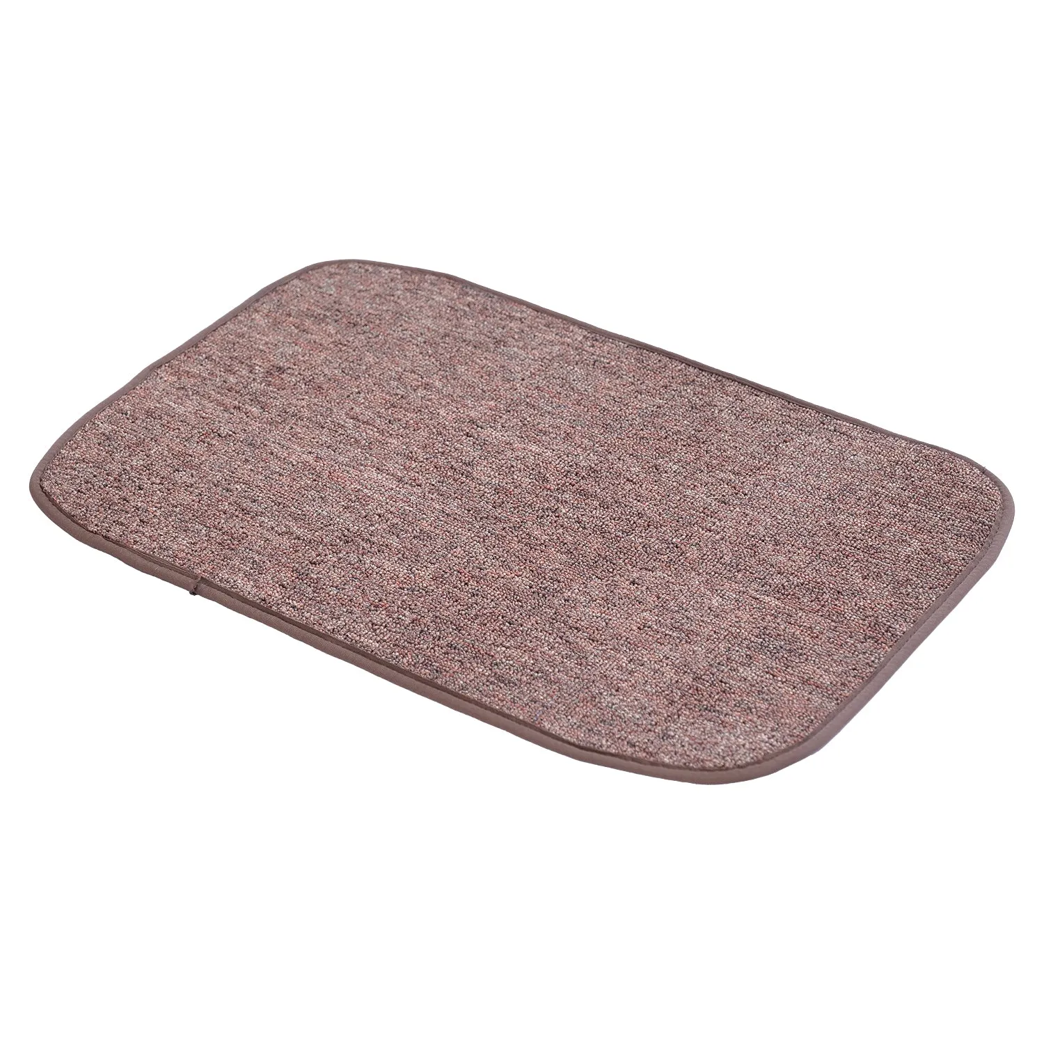 OnlyMat Soft Quickdry Plain Brown Mat  (40cm x  60cm x 8mm)