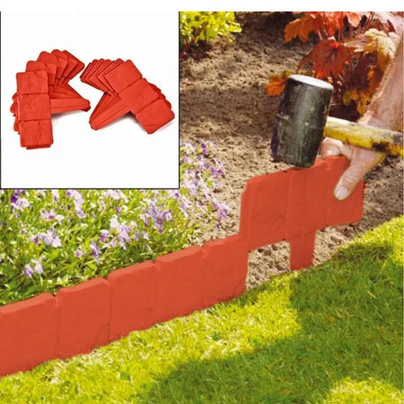 Plastic garden fence