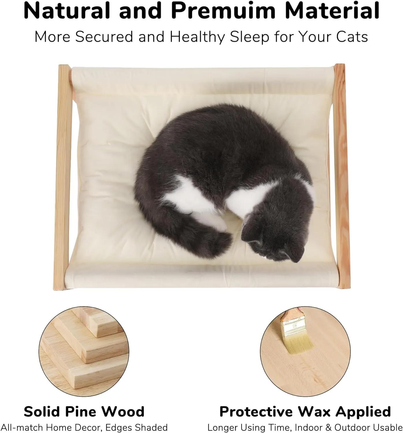 Plush Velvet Cat Beds for Indoor Cats