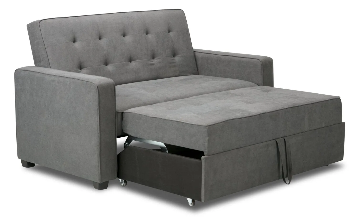 Reilly Velvet Futon - Grey