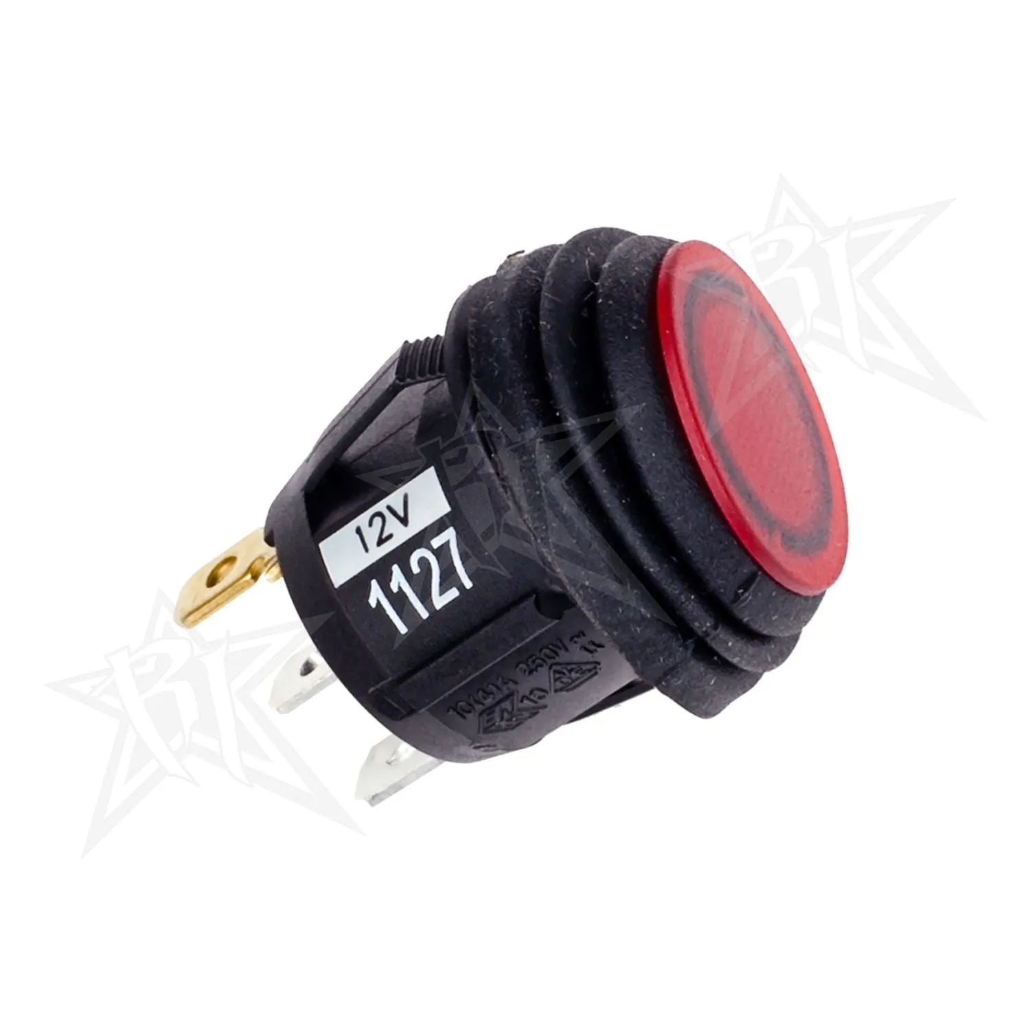 RIGID 2 Position (On/Off) Rocker Switch Red Single