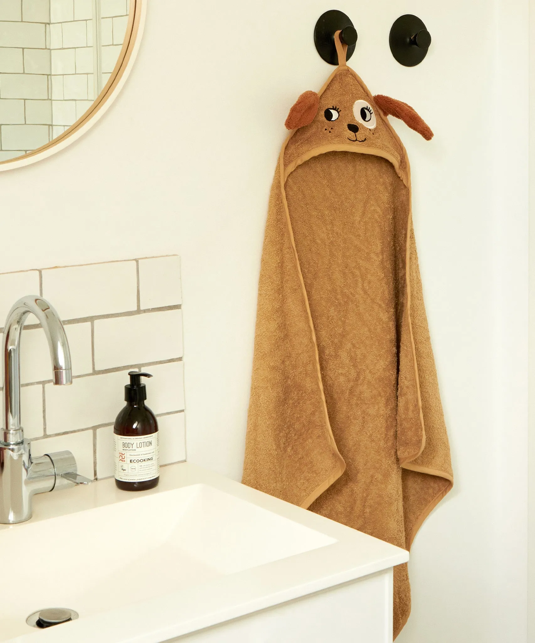 Roommate Kids Organic Hooded Towel - Dog