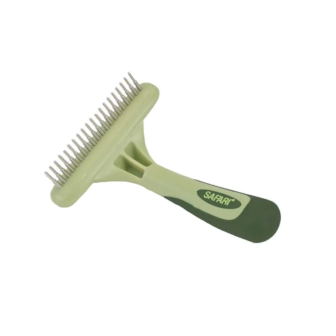 Safari Dog Single Row Undercoat Rake with Rotating Pins