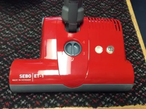 SEBO 9299AM ET-1 Power Head for K3, D4, E3, C3, & Felix 1 Canister Vacuums RED