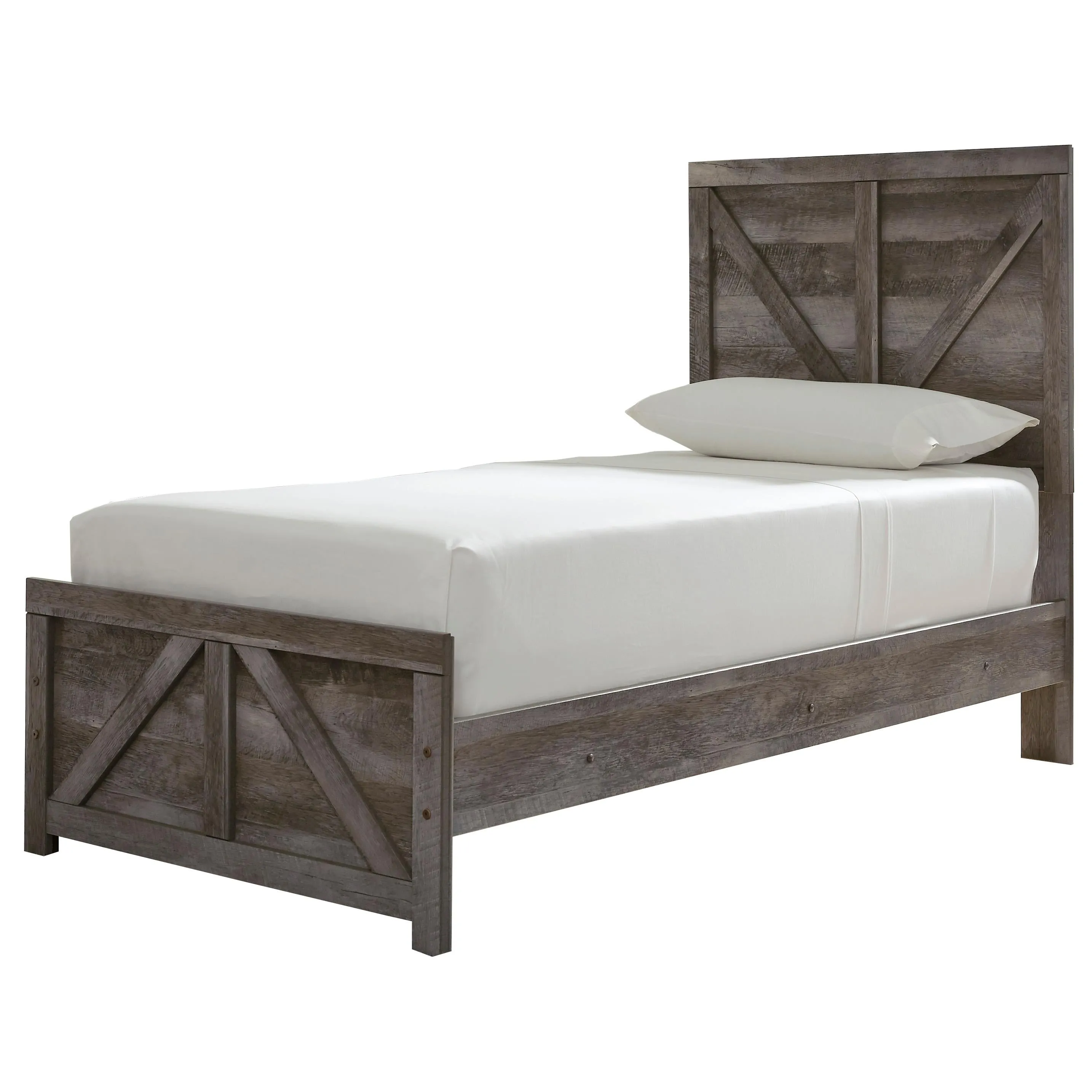 Signature Design by Ashley Wynnlow B440B16 Twin Crossbuck Panel Bed