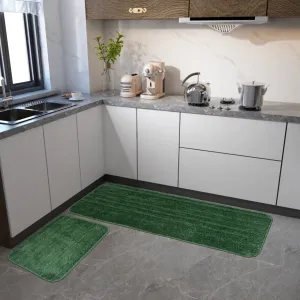 Soft Kitchen runner and Mat Combo (Runner = 16*54 Inch, Mat = 16*24 Inch)