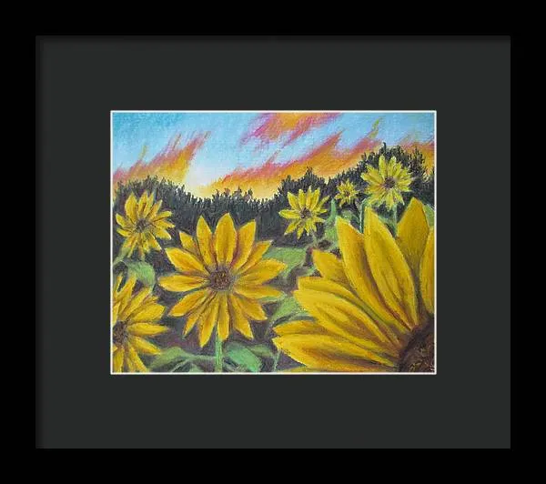 Sunflower Hue - Framed Print