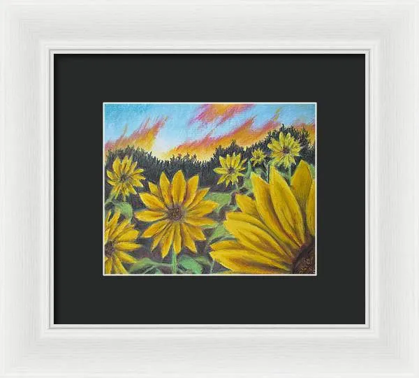 Sunflower Hue - Framed Print