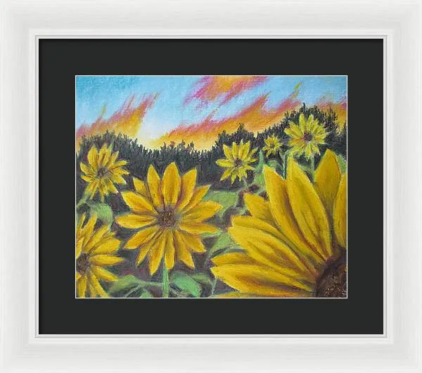 Sunflower Hue - Framed Print