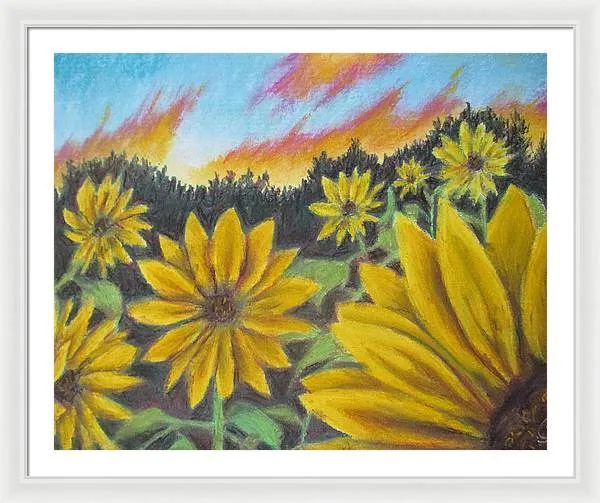 Sunflower Hue - Framed Print