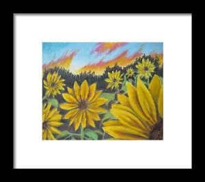 Sunflower Hue - Framed Print