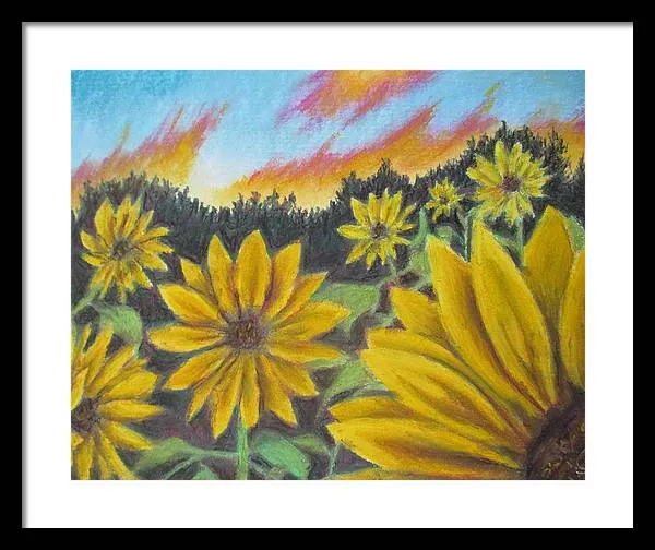 Sunflower Hue - Framed Print