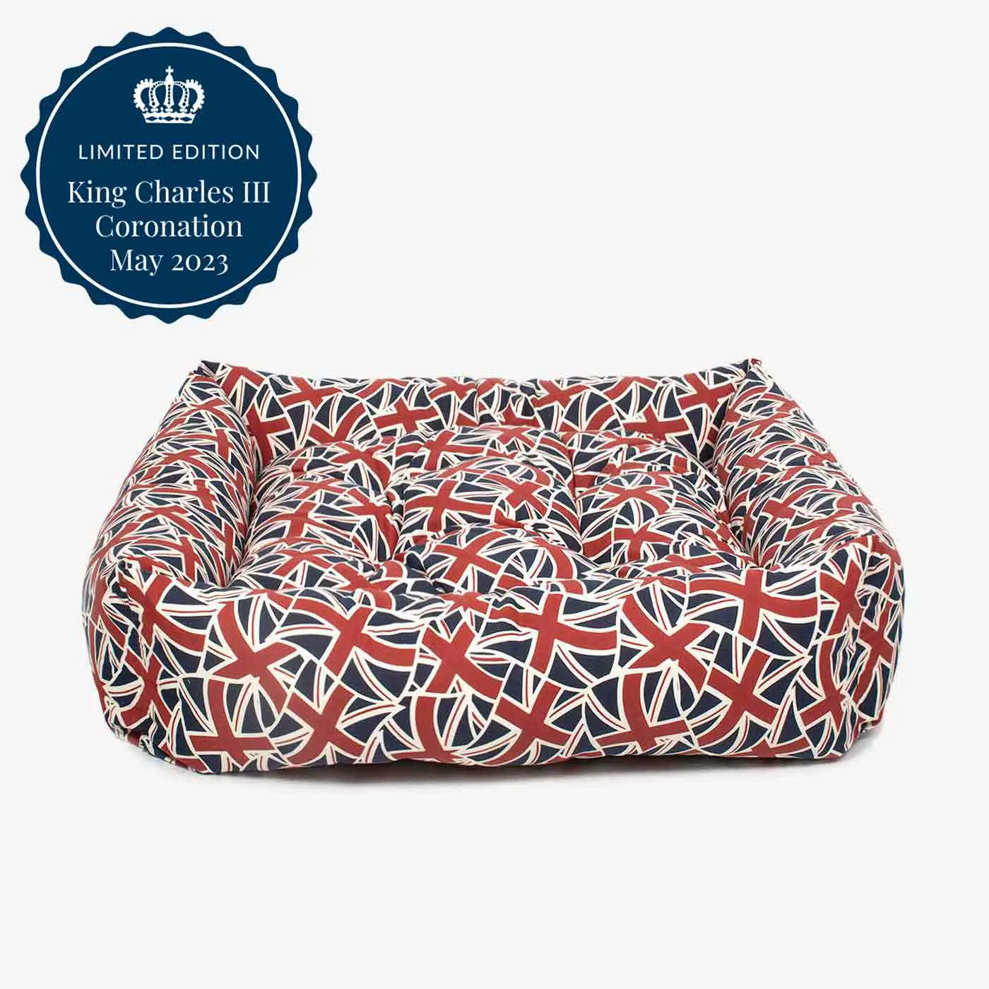 Union Jack Box Bed For Dogs by Lords & Labradors