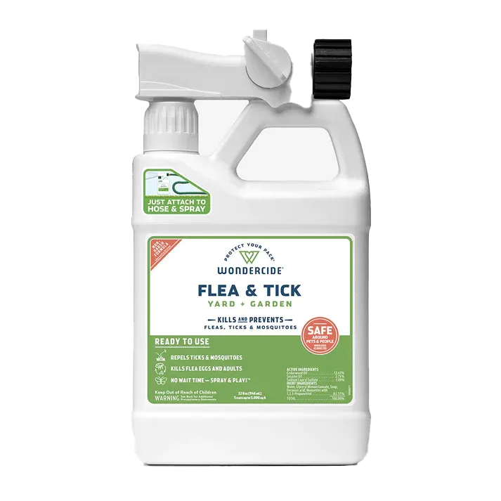 Wondercide Ready-to-Use Flea & Tick Spray for Yard   Garden 32oz