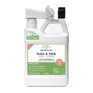 Wondercide Ready-to-Use Flea & Tick Spray for Yard   Garden 32oz